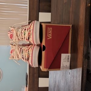 Vans sk8 high zip rainbow cheetah print